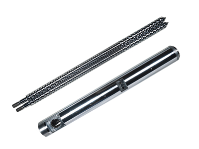 Parallel twin screw barrel